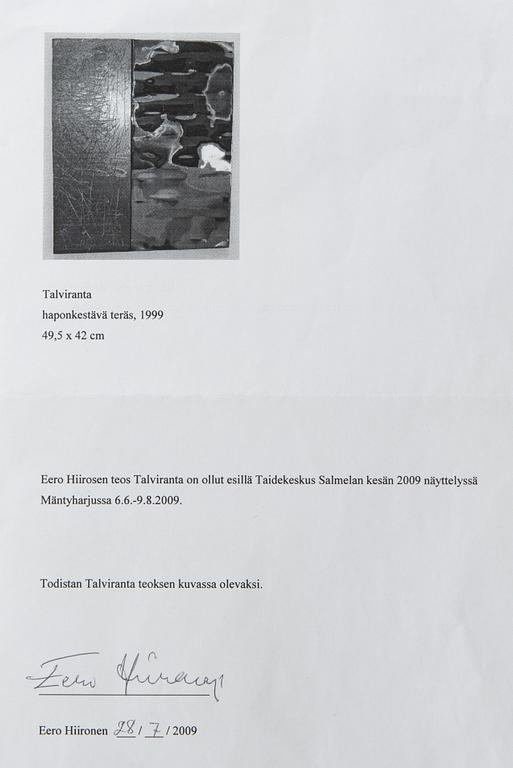 Eero Hiironen, Talviranta.