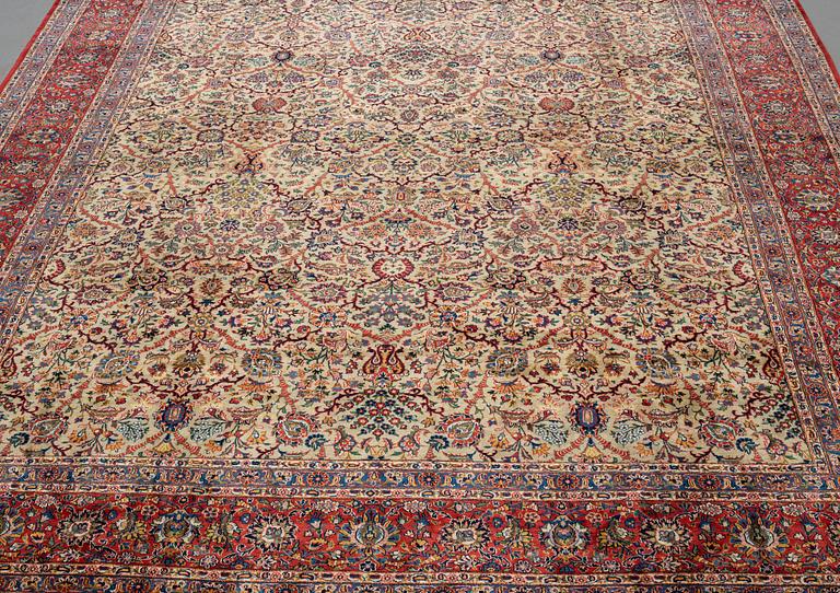 Matta, semiantik Keshan, ca 422 x 321 cm.