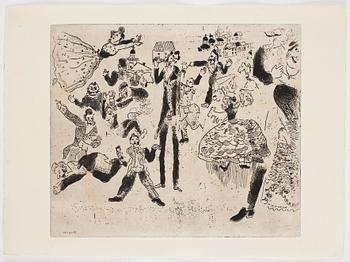 MARC CHAGALL, 71 st etsningar ur upplagan om 285 exemplar på Arches/MBM/J. Perrigot-papper, 1923-1948.