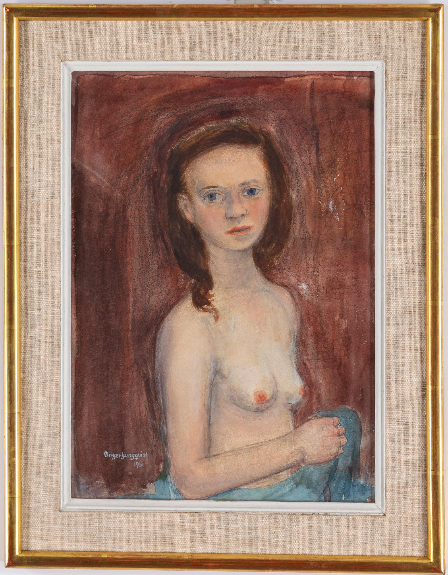 BIRGER LJUNGQUIST, akvarell, signerad och daterad 1951.