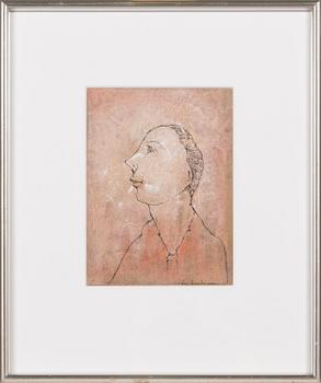 Olavi Vaarula, blandteknik, signerad och daterad -74.