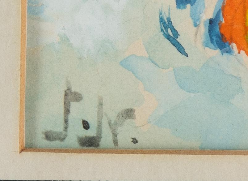 Jenny Nyström, watercolour, signed,