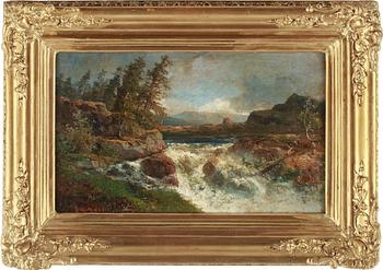 ALFRED WAHLBERG, olja på duk, sign.