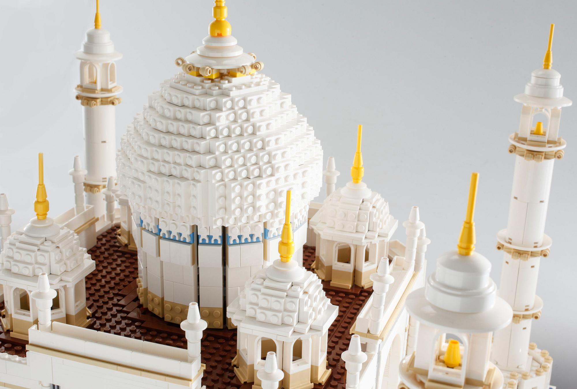 Prebuilt LEGO set "Taj Mahal" with box and instructions, Denmark, 2008.