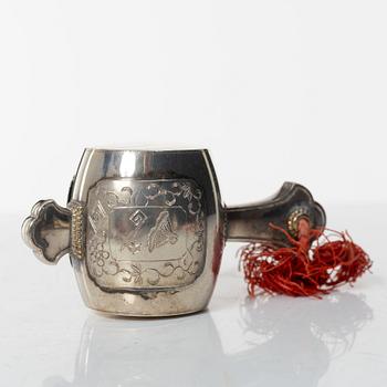 Dosor / miniatyrer, delvis silver, Japan, omkring 1900.