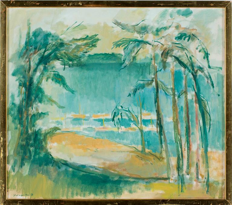 RUBEN HELEANDER, olja på duk, signerad.