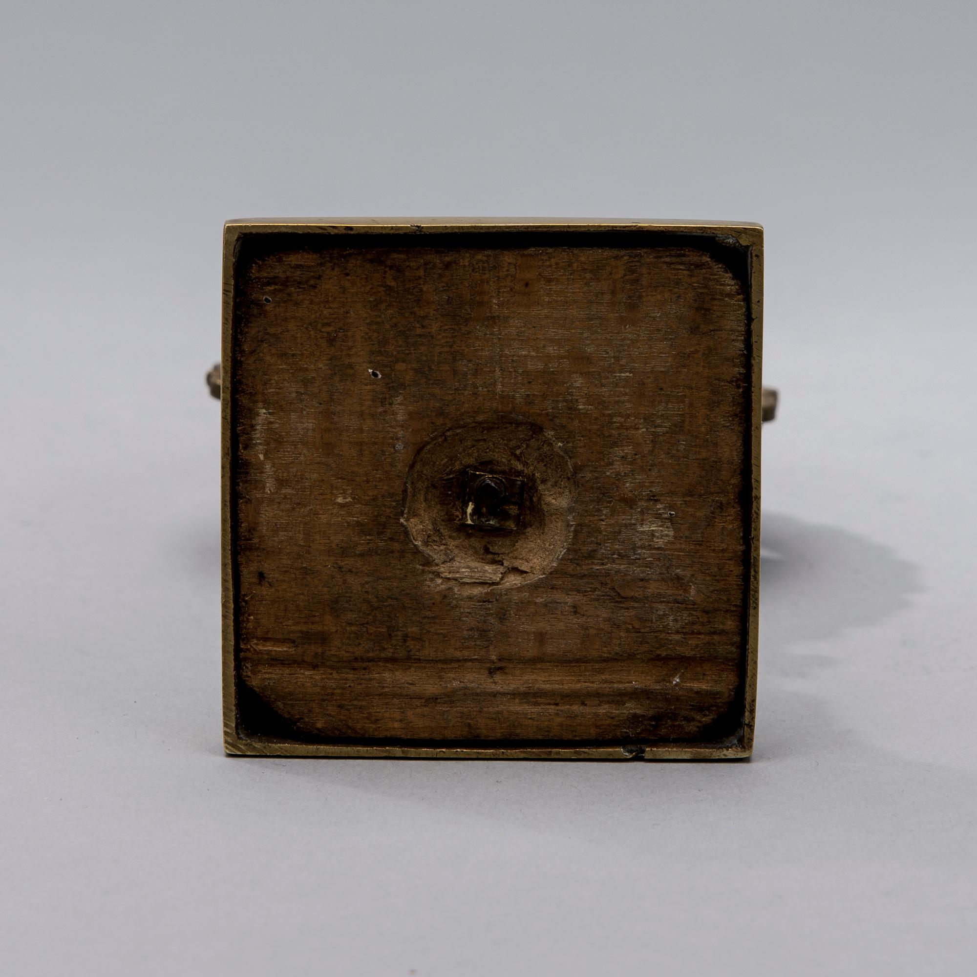 FICKURSSTÄLL, mässing, 1800-talets första hälft.