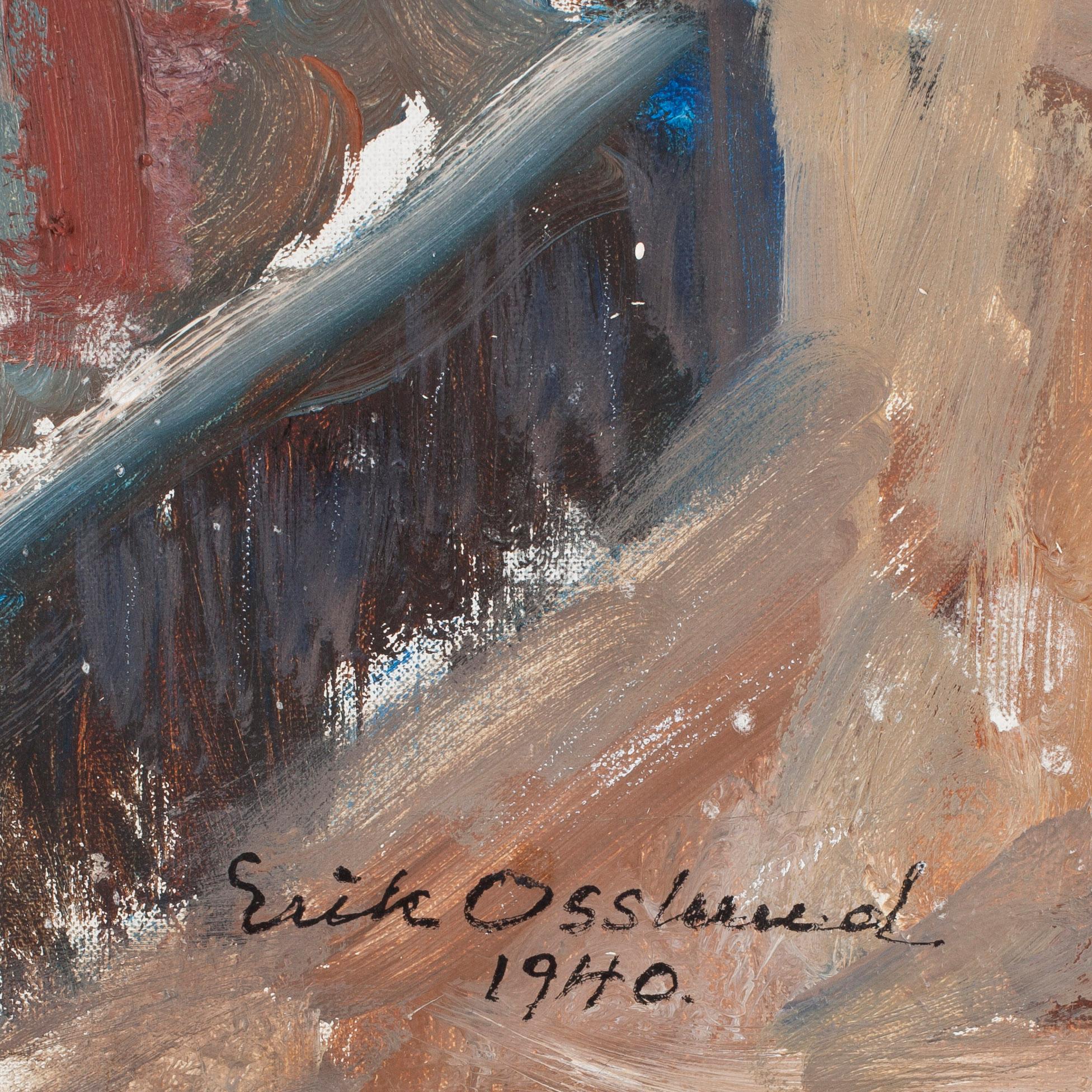 ERIK OSSLUND, olja på duk. Signerad och daterad 1940.