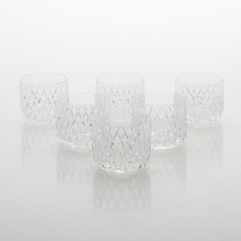 Ingeborg Lundin, glasservis, 18 delar, "Elisabeth", Orrefors, signerade OF.