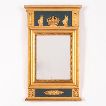 An Empire style mirror from around the year 1900.