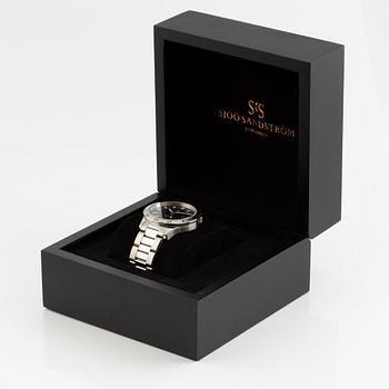 Sjöö Sandström, Royal Steel, Worldtimer, "SÄPO/Swedish Security Service", armbandsur, 41 mm.