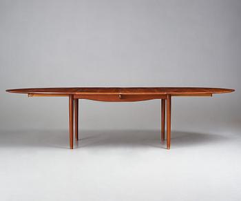 Finn Juhl, a teak  "Judas" or "Silver" table, executed by Niels Vodder, Denmark, 1940-50's.