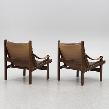 Torbjørn Afdal, a pair of 'Hunter' armchairs, Stranda industri, Bruksbo, Norway, 1970s.