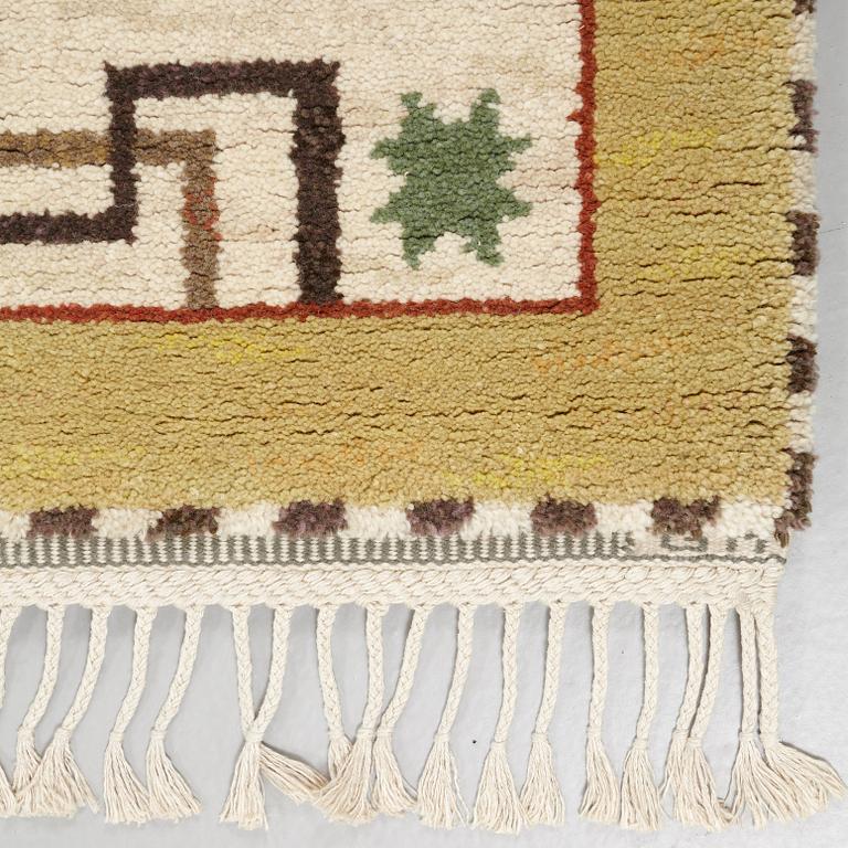 Märta Måås-Fjetterström, A CARPET, "Il Greco", knotted pile, ca 246 x 172 cm, signed AB MMF.