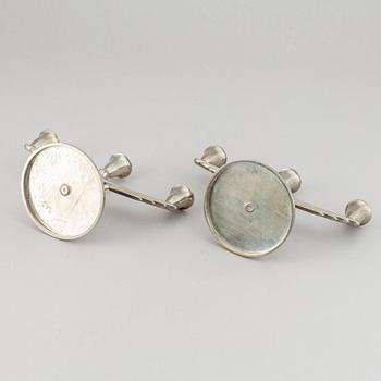 A pair of pewter candelabra, L &  L, Svenskt Tenn, 1938.