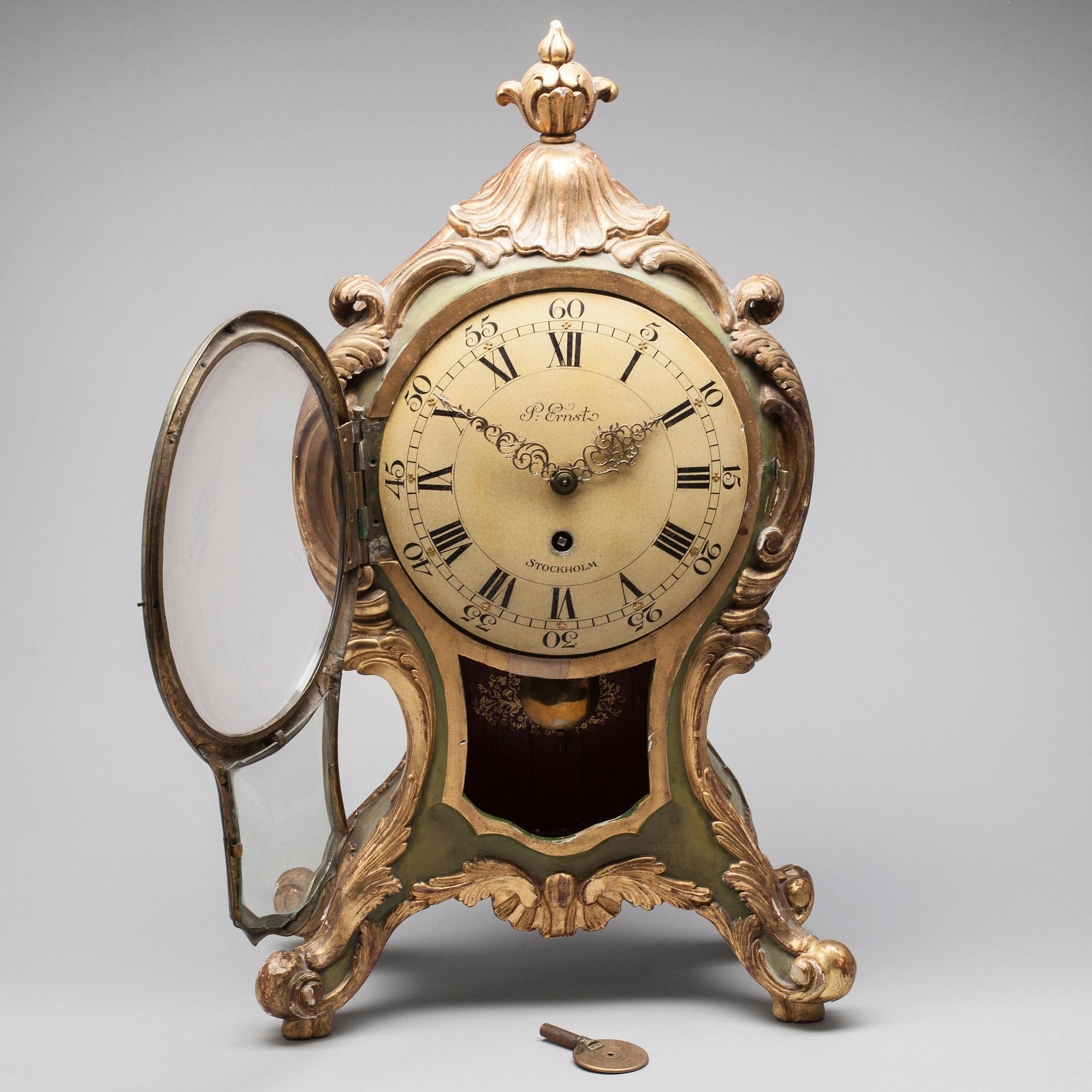 BORDSPENDYL, Petter Ernst (verksam i Stockholm 1753-1784).