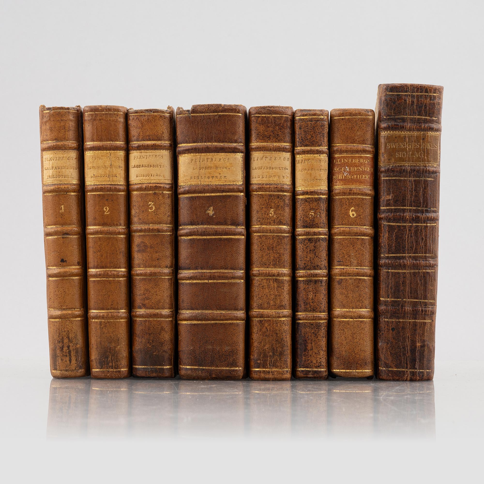 1794-1807: Arbeten i juridik av J. A. Flintberg.