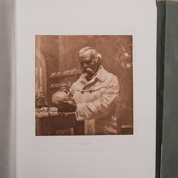 AKSELI GALLEN-KALLELA, Mapp med heliogravyrer, 35 st., Werner Söderström Aktiebolag 1912.