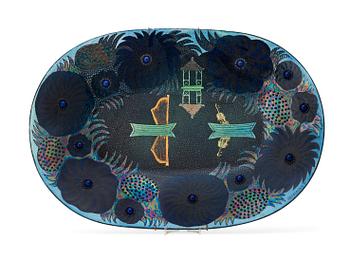 7. Birger Kaipiainen, A Birger Kaipiainen stoneware dish, Arabia, Finland.