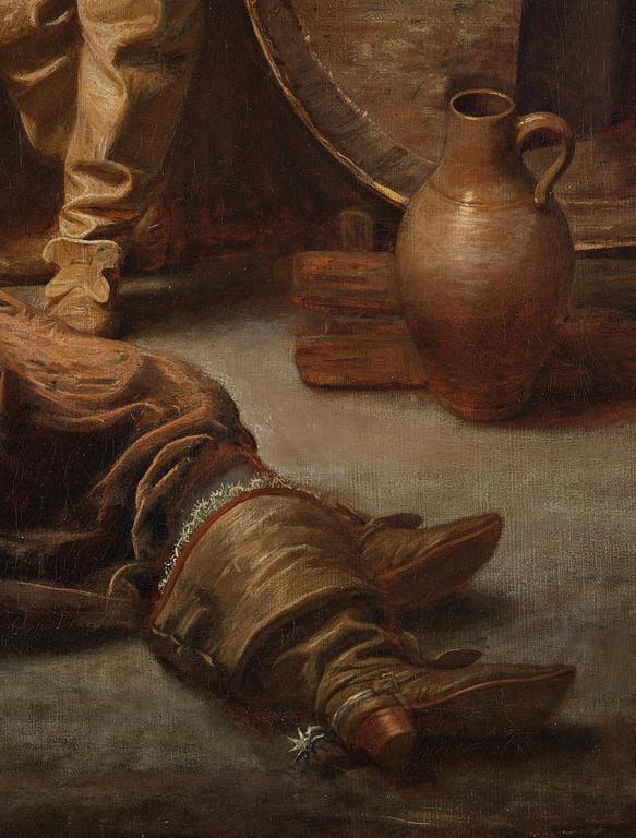Axel Gustav Hertzberg, "Cheers!", scene from a cellar.