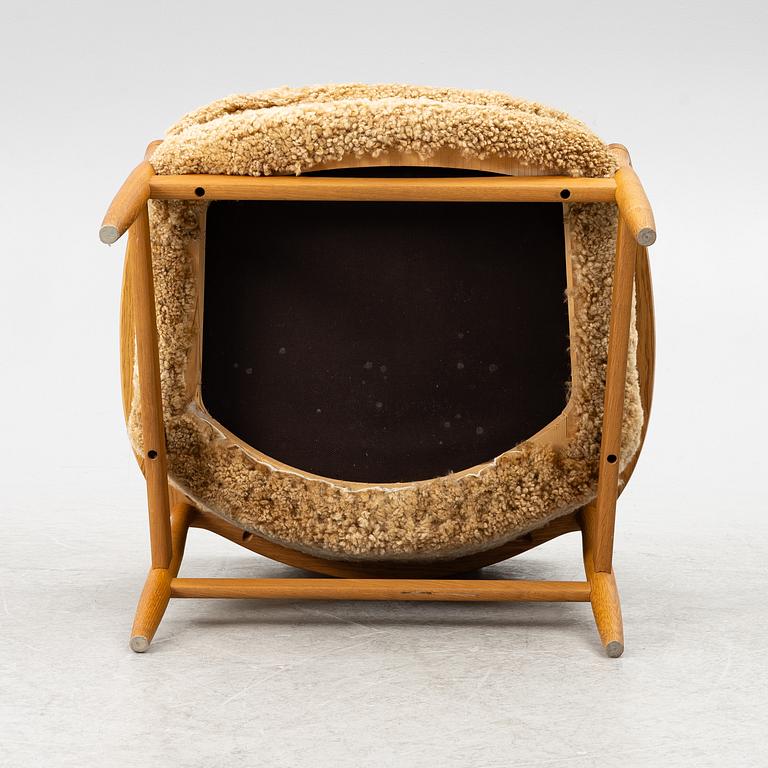 Armchair, sheepskin, mid-20th century.