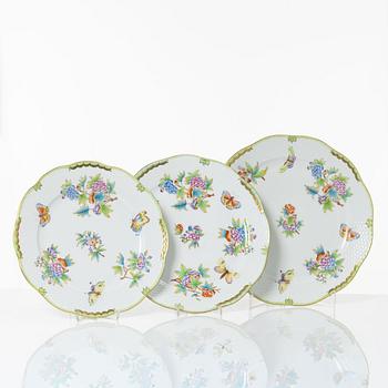 A 68-piece 'Queen Victoria' dinner service, Herend, Hungary.
