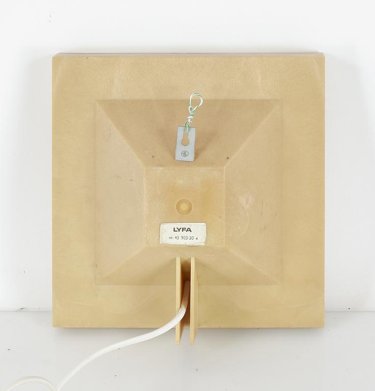 VÄGGLAMPA, Bengt Karlby, Lyfa, 1960-tal.