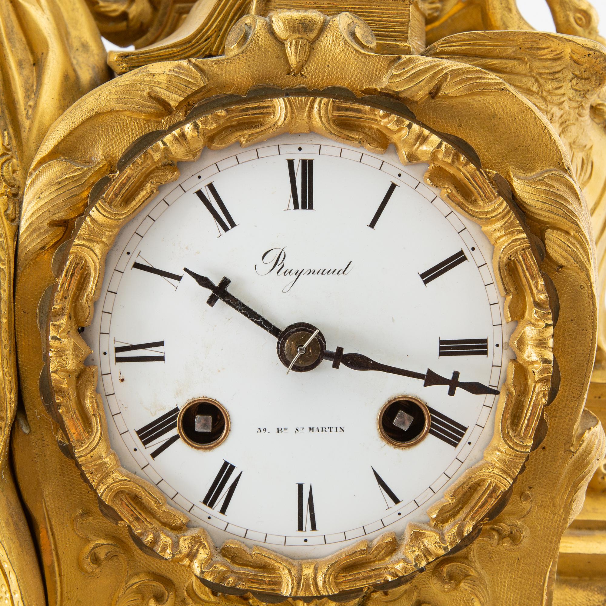 Table pendulum Sen-empire Raynaud Paris mid-19th century.