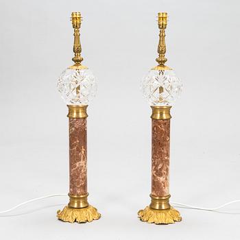 A pair of table lamps. Modern manufacturing.