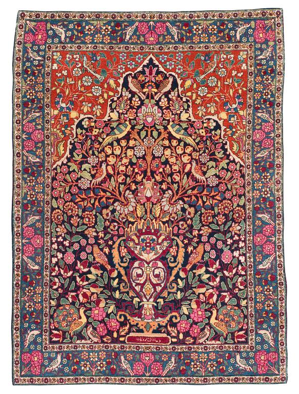 SEMI-ANTIQUE TEHERAN. 137,5 x 102,5 cm.