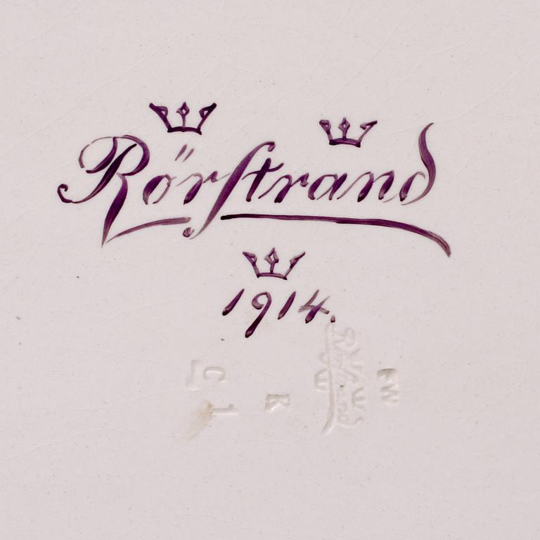 TEBORD, rokokostil, fajans, Rörstrand, 1914.