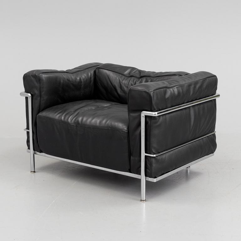 LE CORBUSIER, fåtölj, "LC3", Cassina.