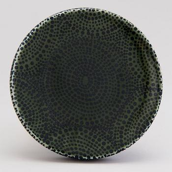 HEINI RIITAHUHTA, veistos/tarjoilumalja, "Sieni", posliinia, signeerattu Heini Riitahuhta.