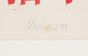 NAVIN RAWANCHAIKUL, "Navinism", woodblock print on paper. ed. 11/25, 2007.