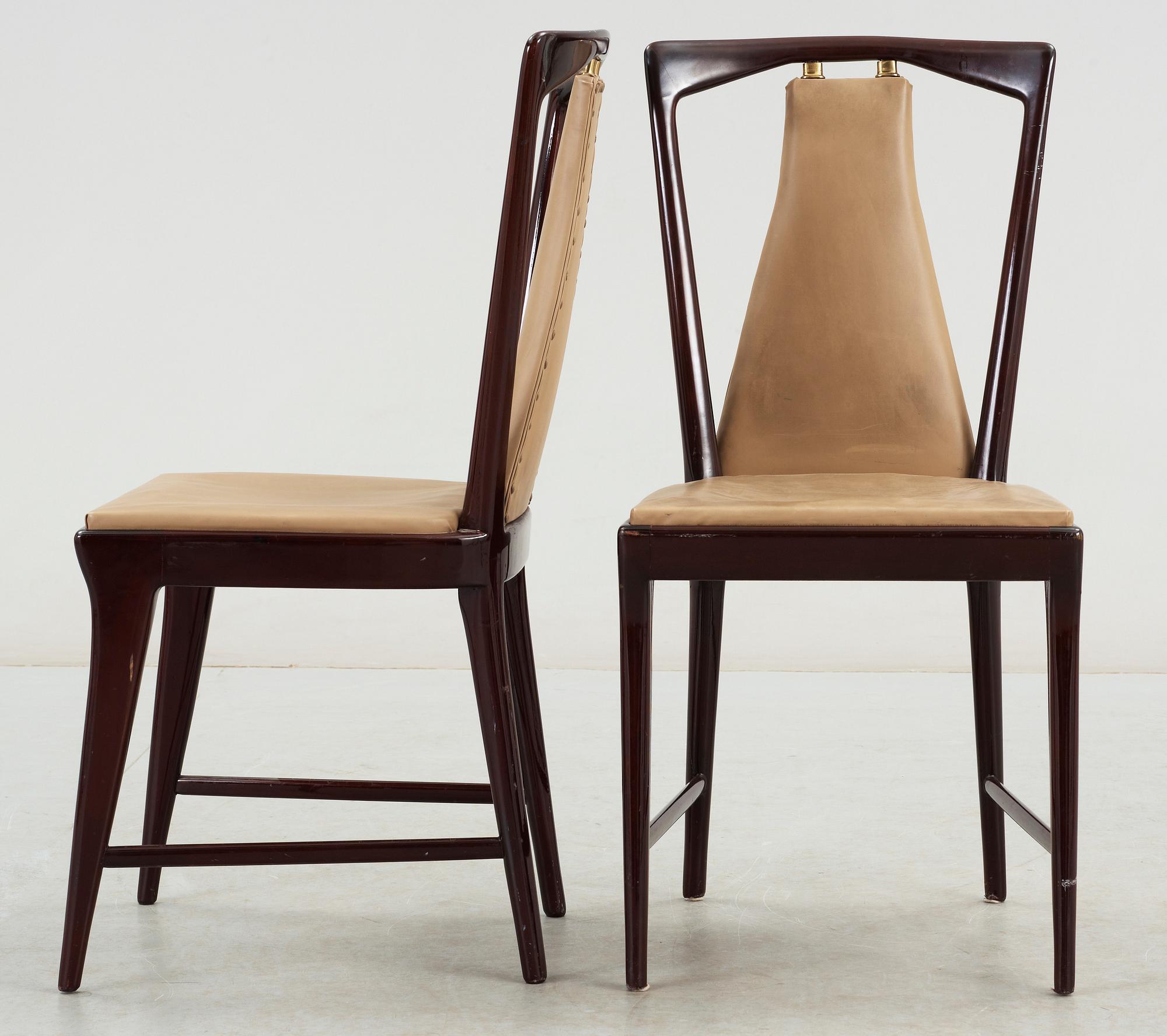 MATGRUPP, 7 delar, trä och glas, 1900-tal.
