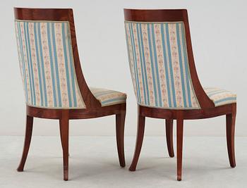 STOLAR, ett par, Karl Johan-stil, 1900-talets första hälft.