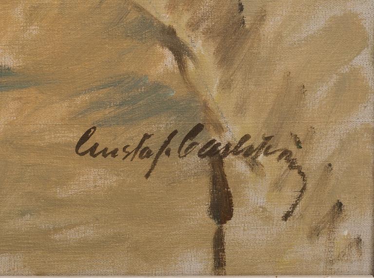 GUSTAF CARLSTRÖM, olja på duk, signerad.