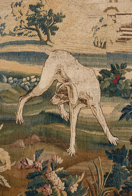 A TAPESTRY, tapestry weave, ca 271 x 500,5 cm, Aubusson, France 18th century, after Oudry.