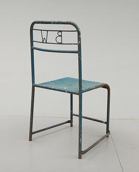 STOLAR, 4 st, industrimodell, märkta B W, 1900-talets första hälft.