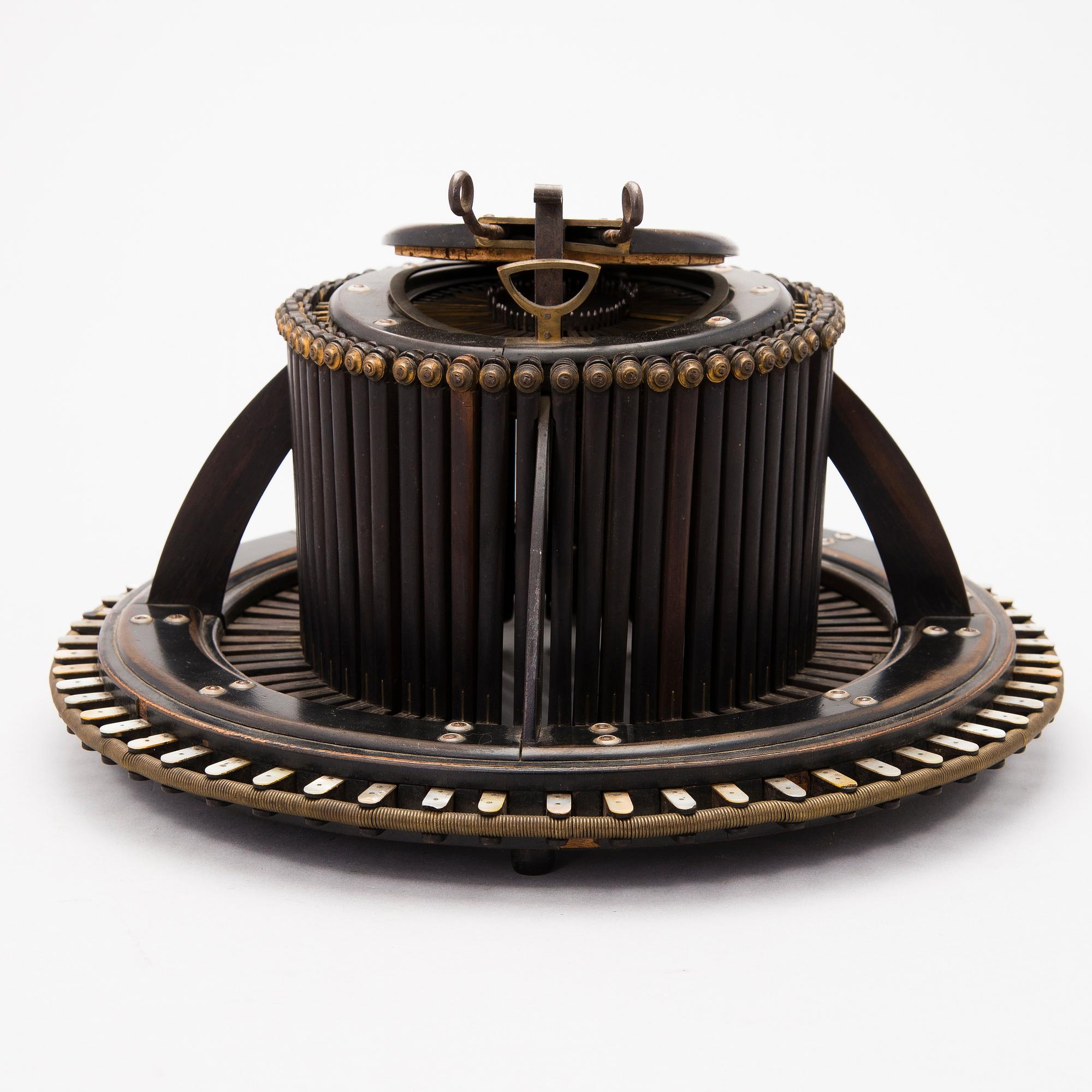 A French hat mould conformateur, Allié Ainé, Paris, latter half of the 19th Century.