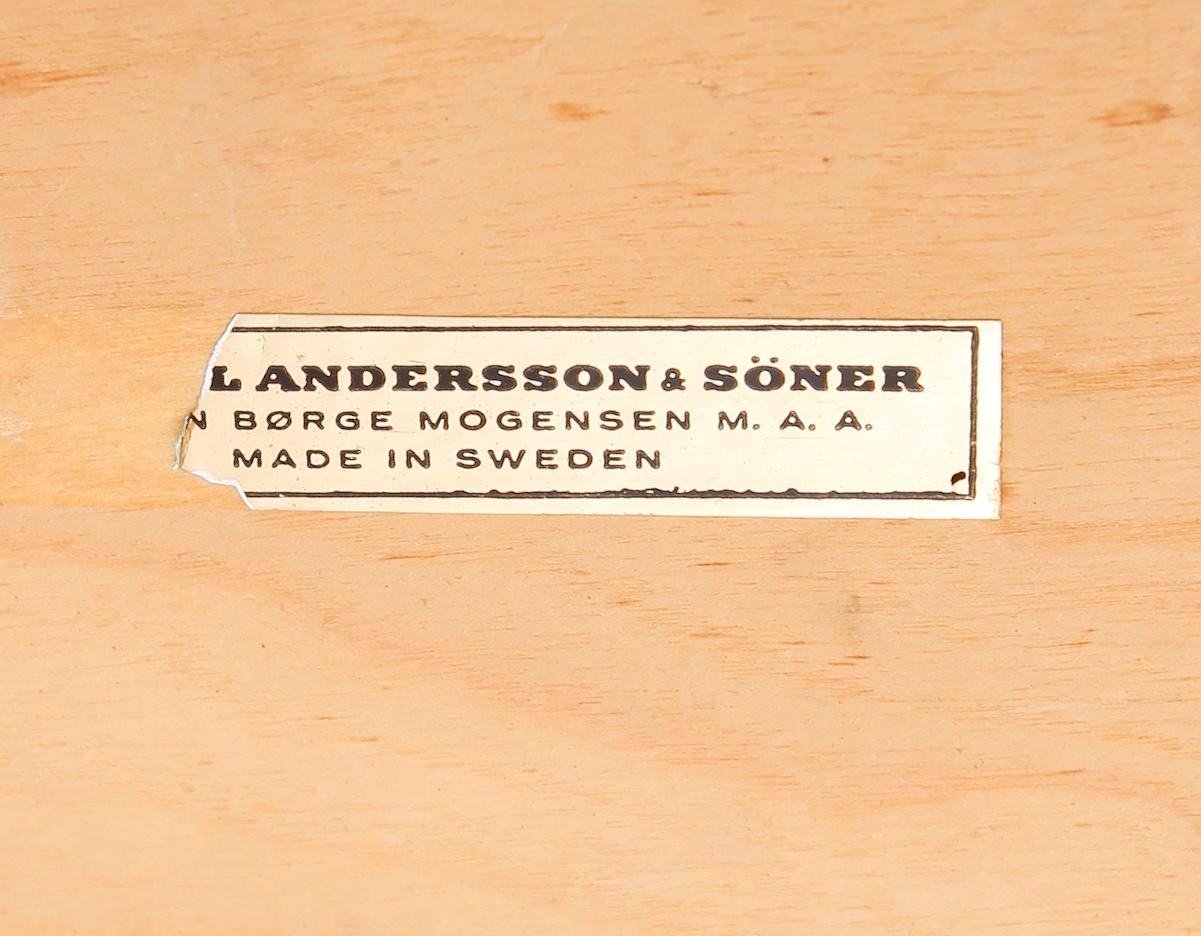 STOLAR, 4 st, "Öresund", Børge Mogensen, Karl Andersson & Söner, 1900-talets andra hälft.