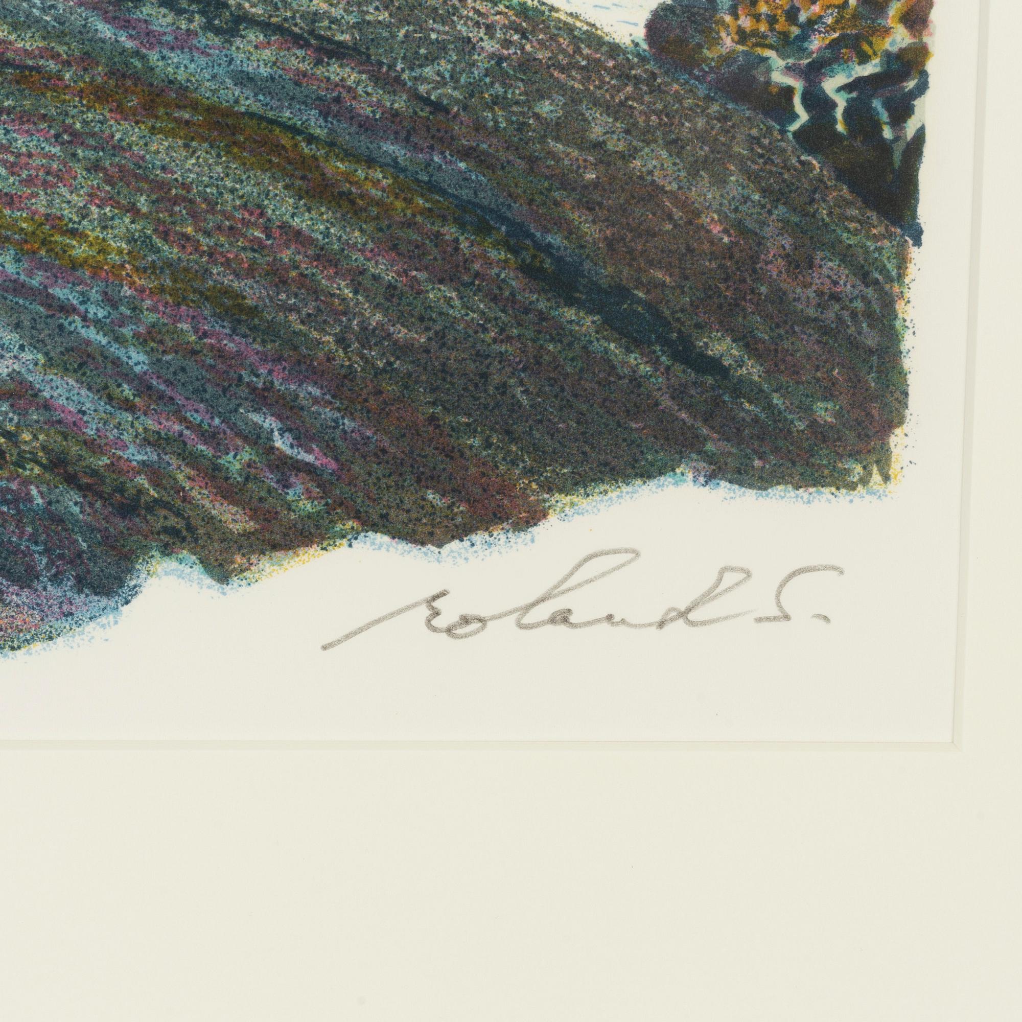 Roland Svensson, lithograph in colors, signed and numbered 190/460.