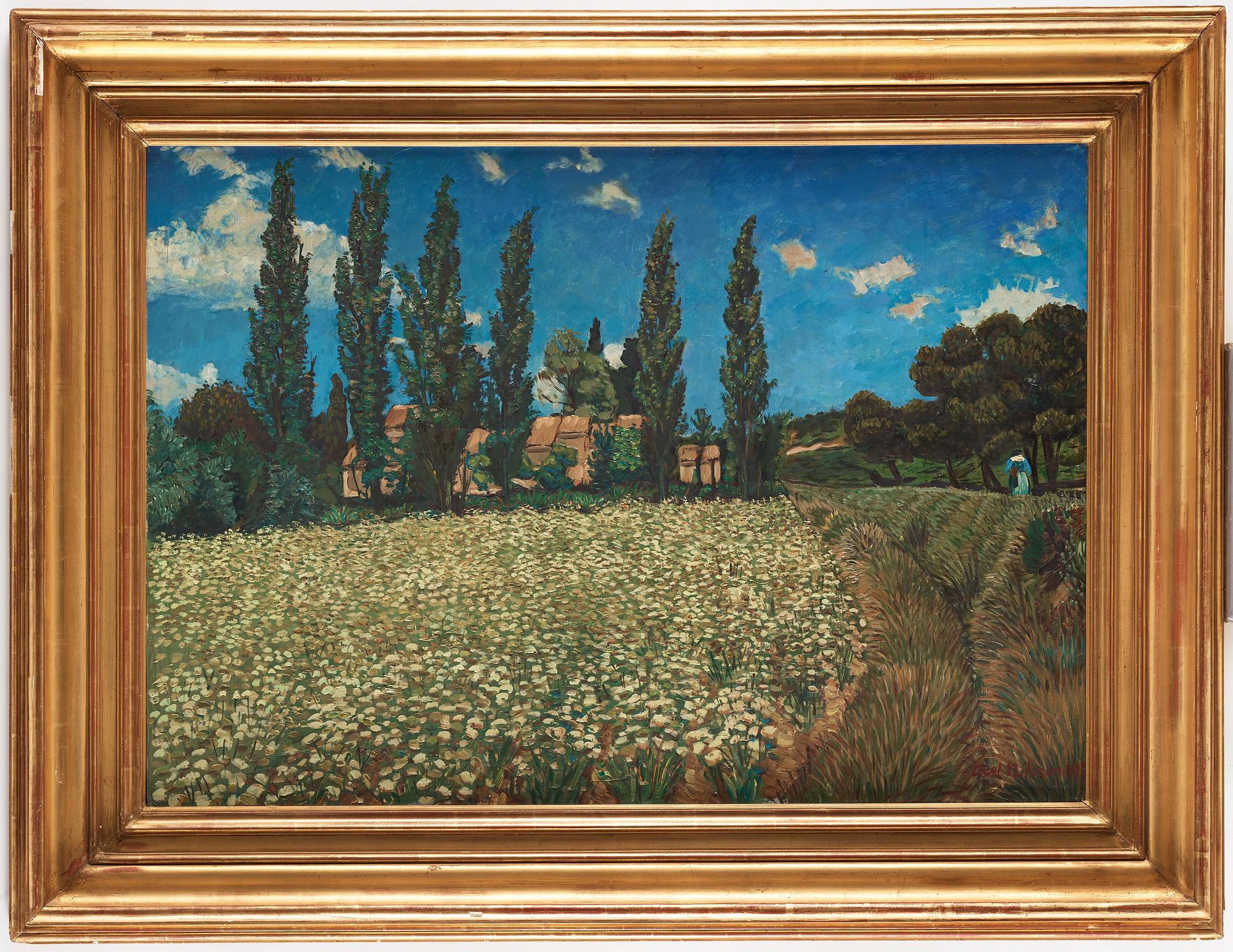 Axel Nilsson, "Blommande åker, Paradou".