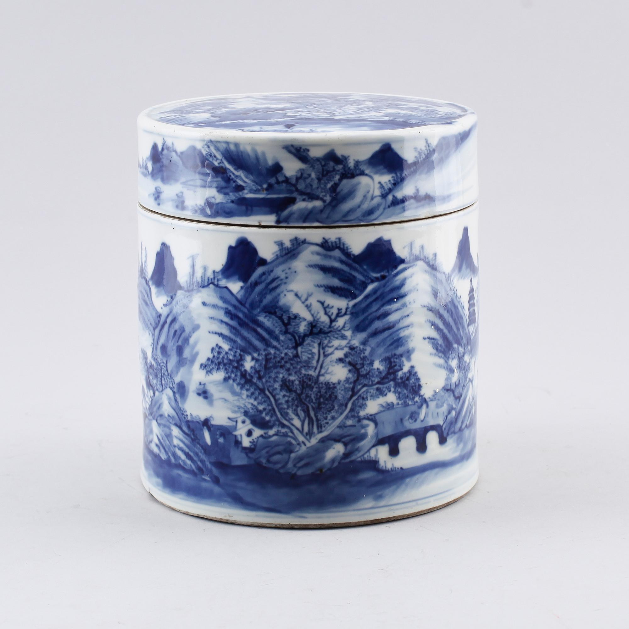 LOCKBURK, porslin, Kina, 1800-tal.