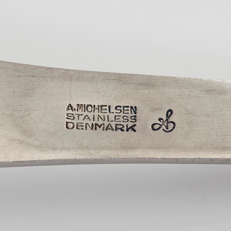 Arne Jacobsen, a 46 piece cutlery set  'AJ-bestick' A. Michelsen and Georg Jensen, Denmark.