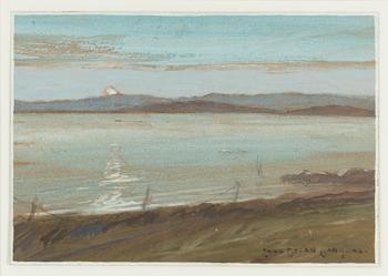 Carl Oscar Borg, Evening Landscape.