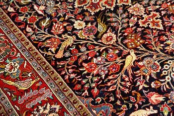 A carpet, Figural Shahraza, ca 370 x 234 cm.