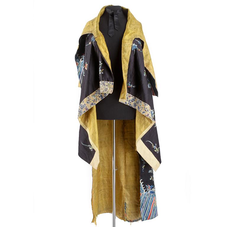 KIMONO, sidenbroderi, Kina.