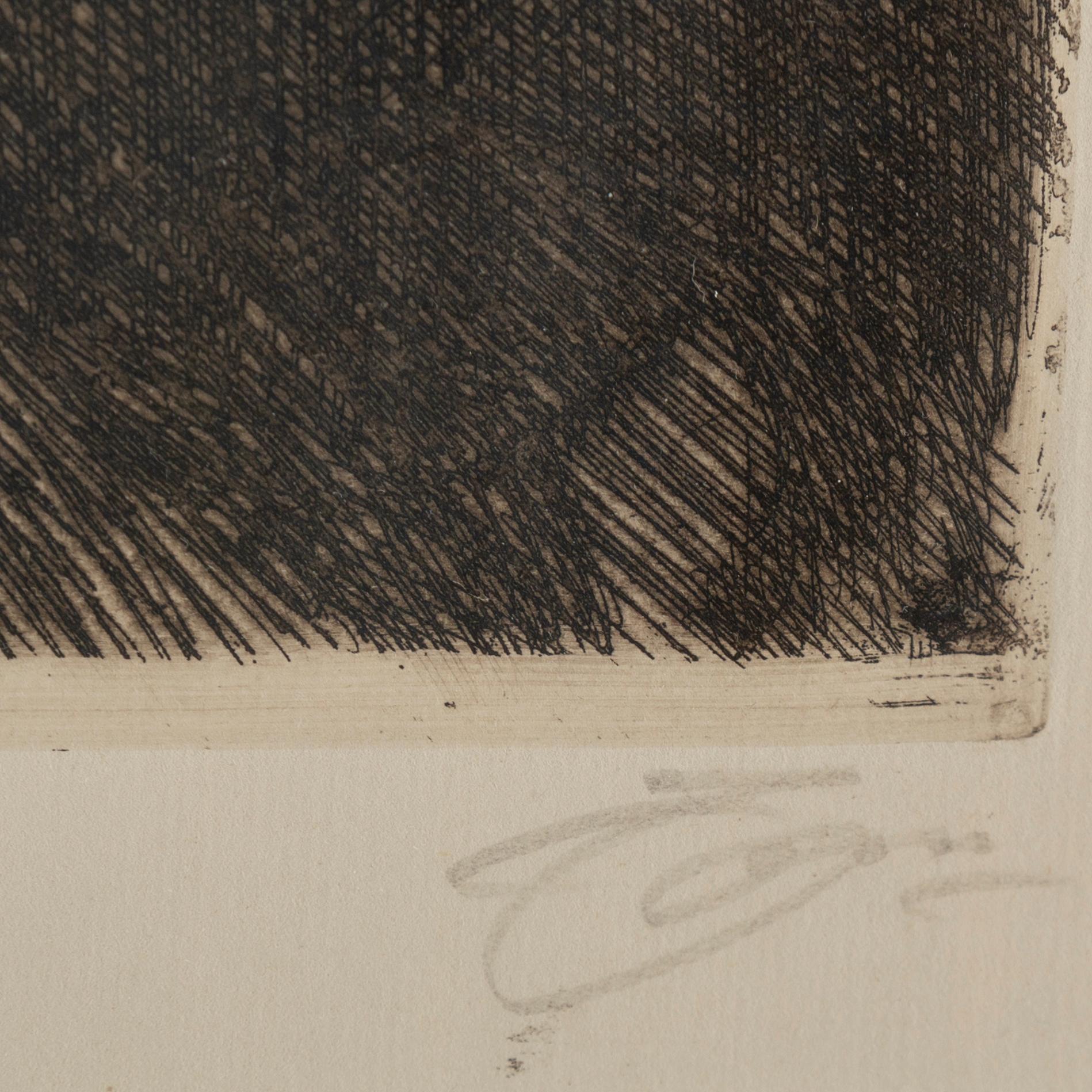 ANDERS ZORN, etching, 1917, signed in pencil.