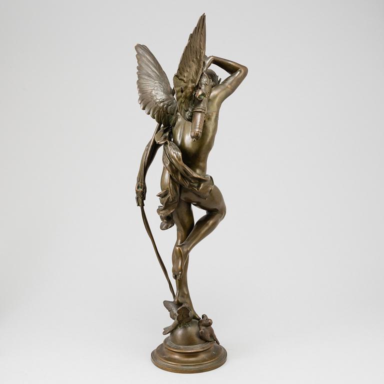 JULES FÉLIX COUTAN, sculpture, bronze, signed "J Coutan Rome" foundry stamp E.COLIN & CIE.PARIS.